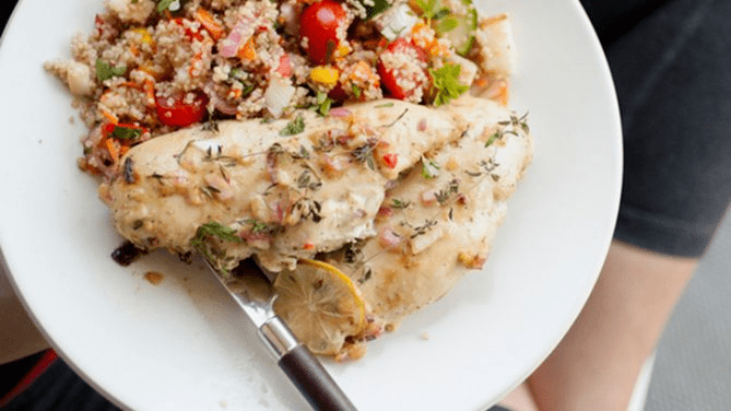 lax med quinoa på en proteindiet