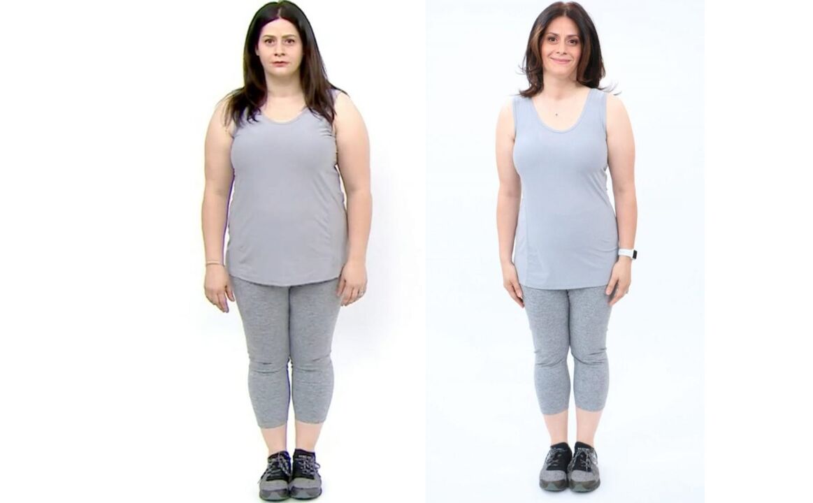 före och efter viktminskning hemma