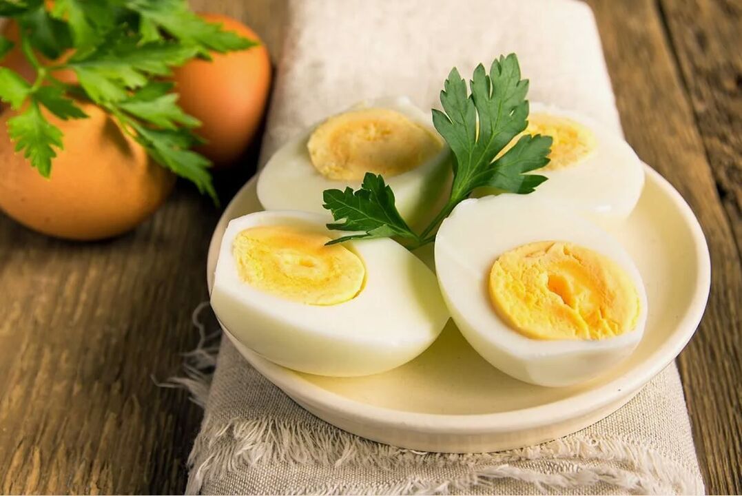 kokta ägg till frukost